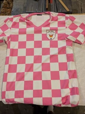 Kids' Pink & White Checkerboard Shirt